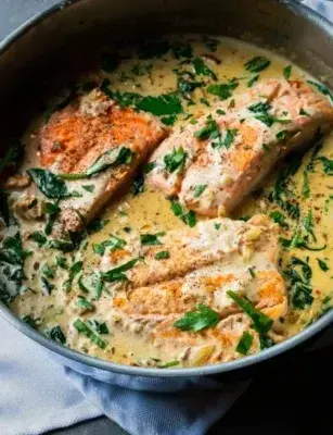 Salmon Florentine recipe