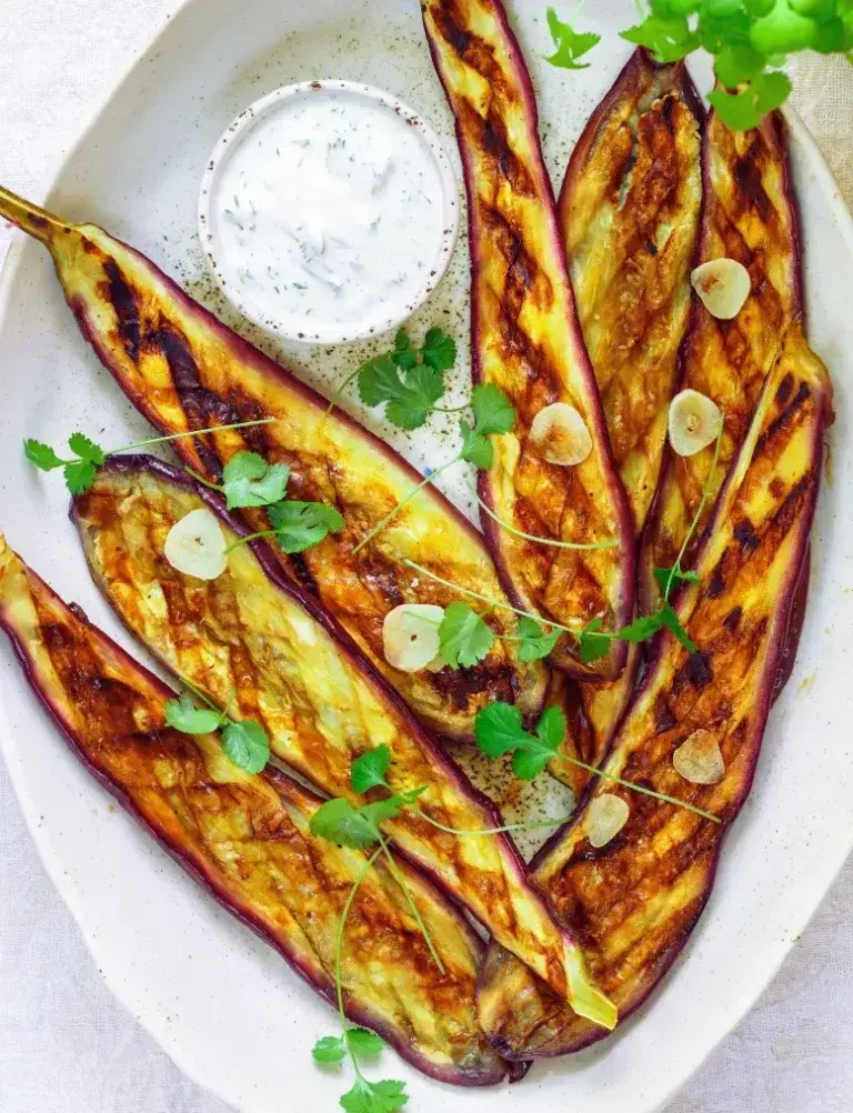 Grilled Aubergines recipe